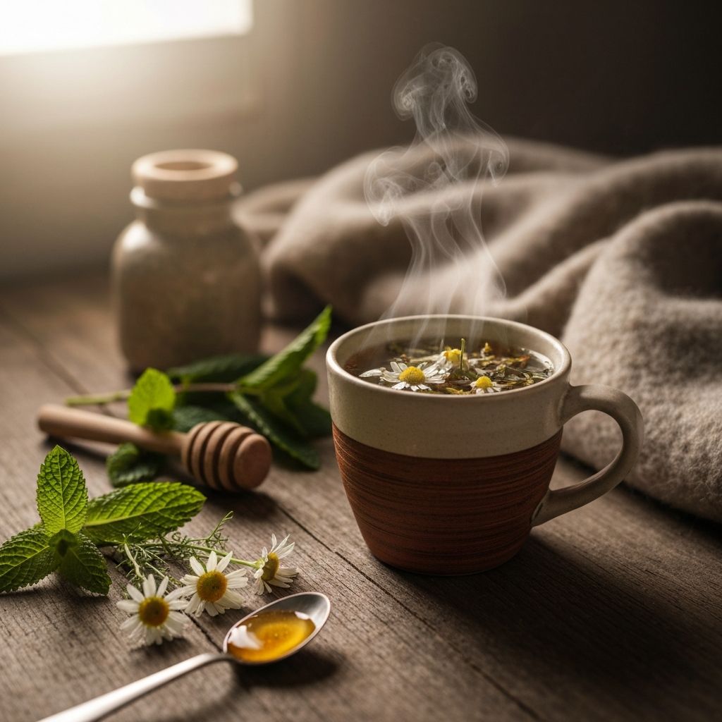 Herbal tea preparation with natural ingredients