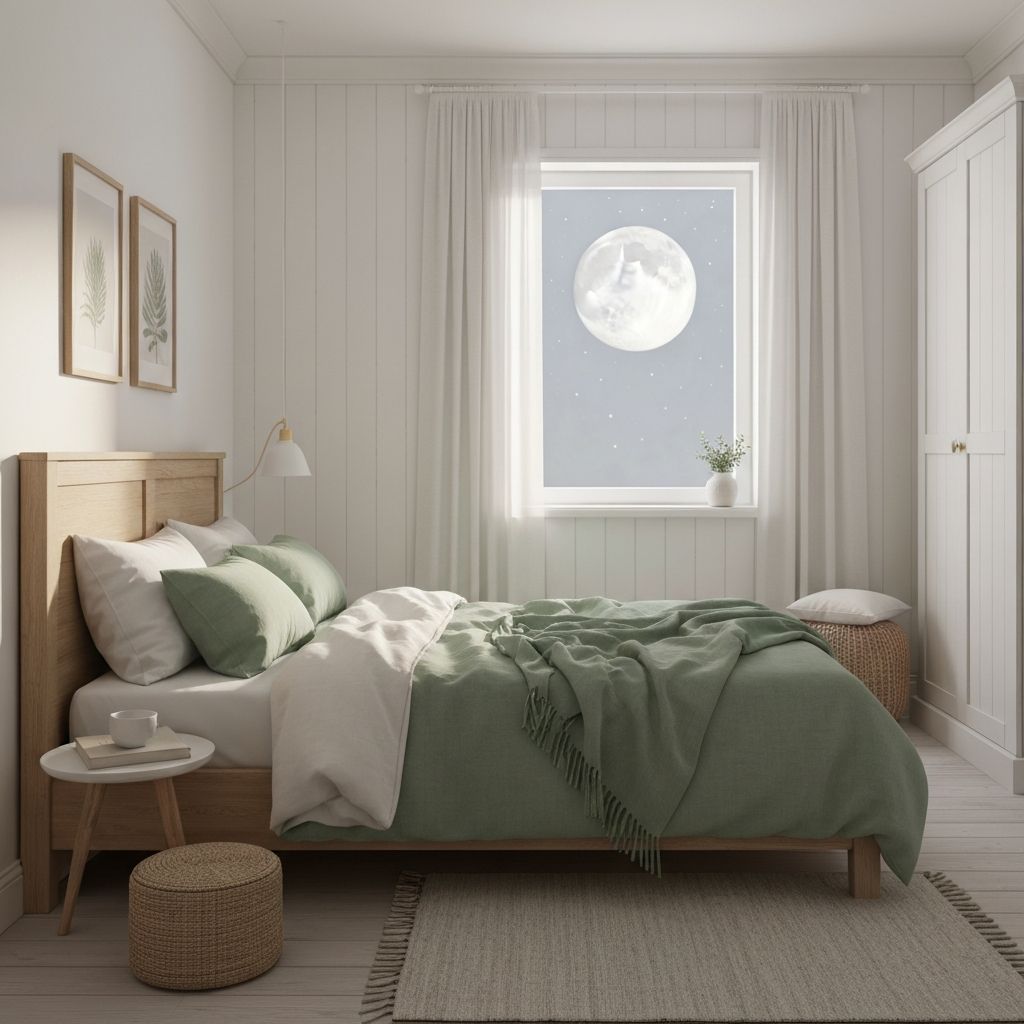 Peaceful bedroom environment promoting quality sleep